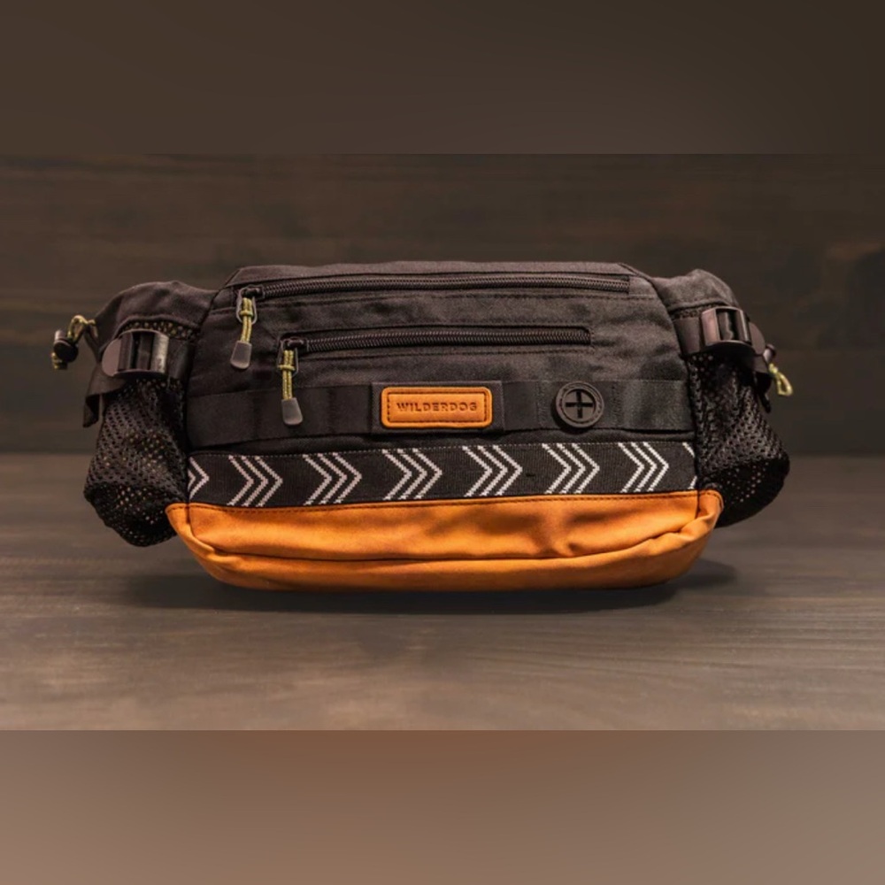Black and Orange Waist Bag